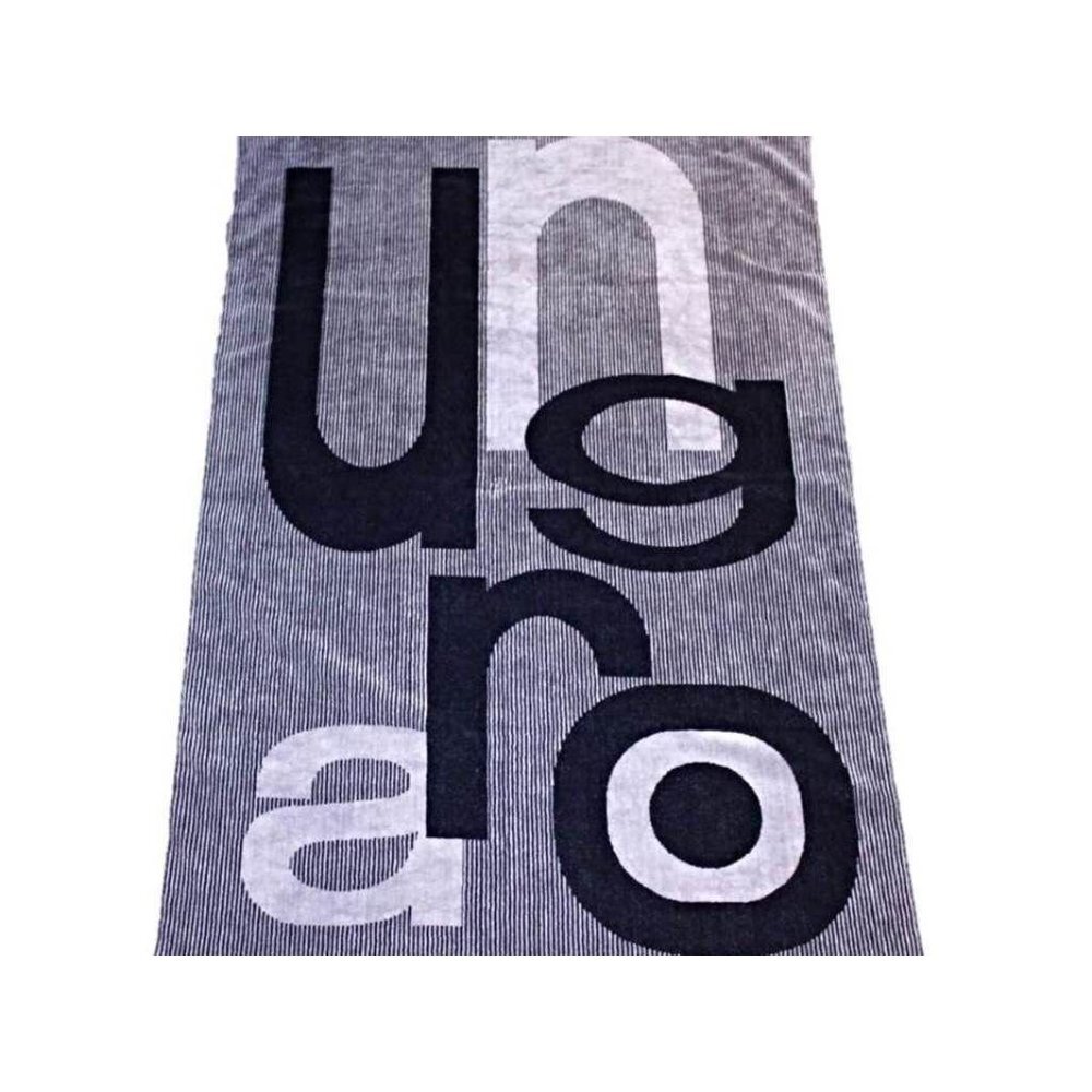 EMANUEL UNGARO Paris BATH or BEACH Club Towel 100% COTTON Logo STRIPES Circles